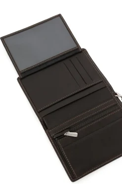 Portefeuille européen - 2 volets - Cuir