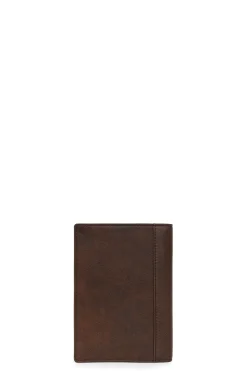 Portefeuille européen - 2 volets - Cuir
