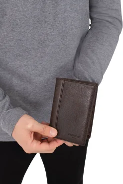 Portefeuille européen - 2 volets - Cuir