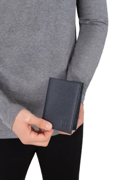 Portefeuille européen - 1 volet - Cuir