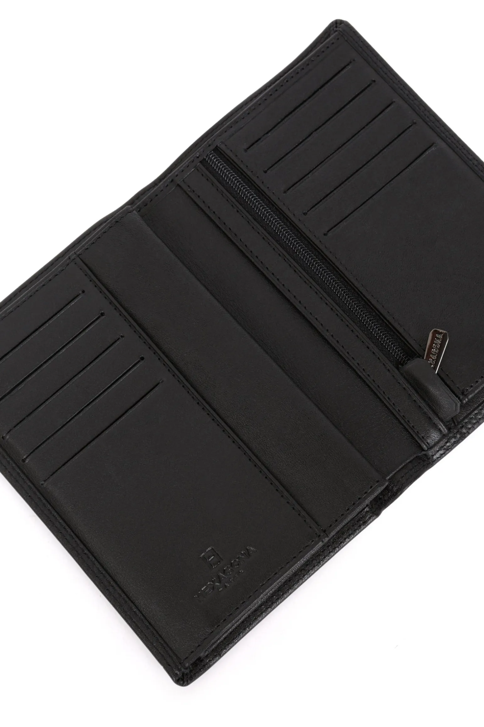 Portefeuille européen - 3 volets - Stop RFID - Cuir
