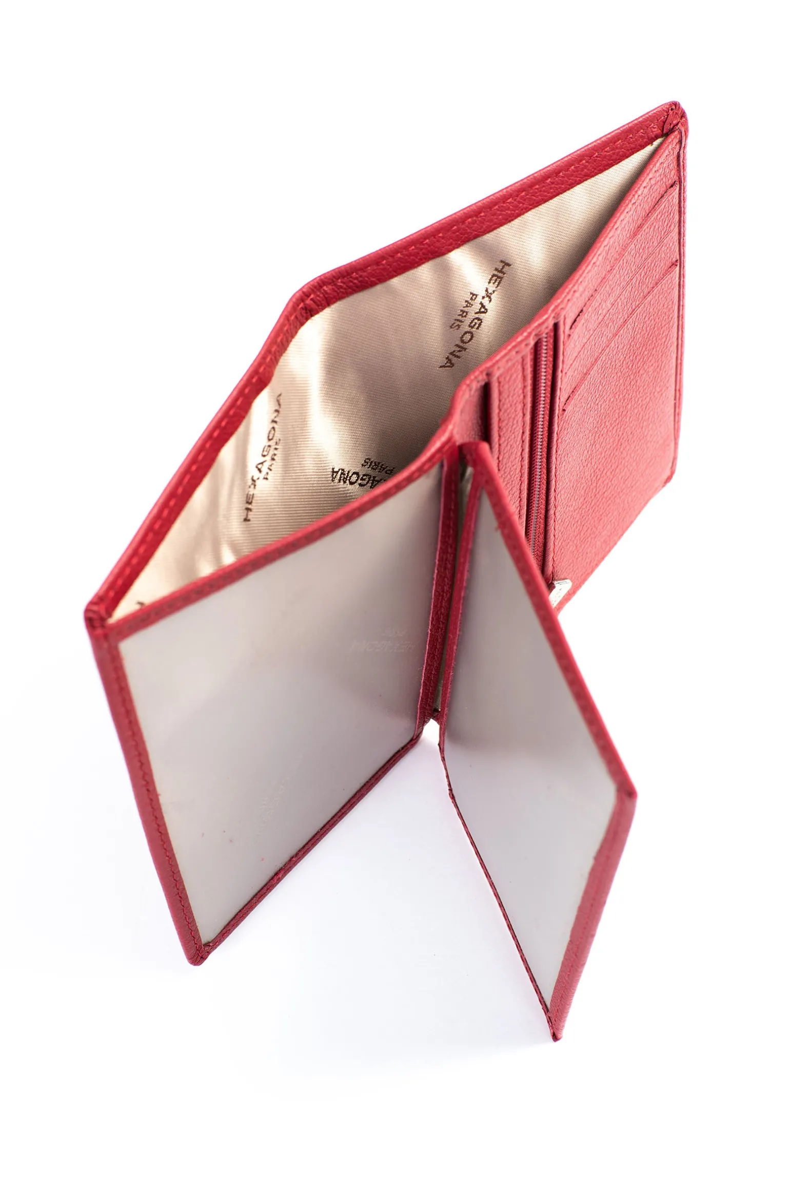 Portefeuille européen - 2 volets - Cuir