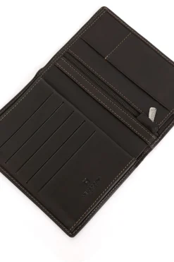 Portefeuille européen - 3 volets - Cuir