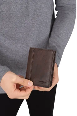 Portefeuille européen - 1 volet - Cuir