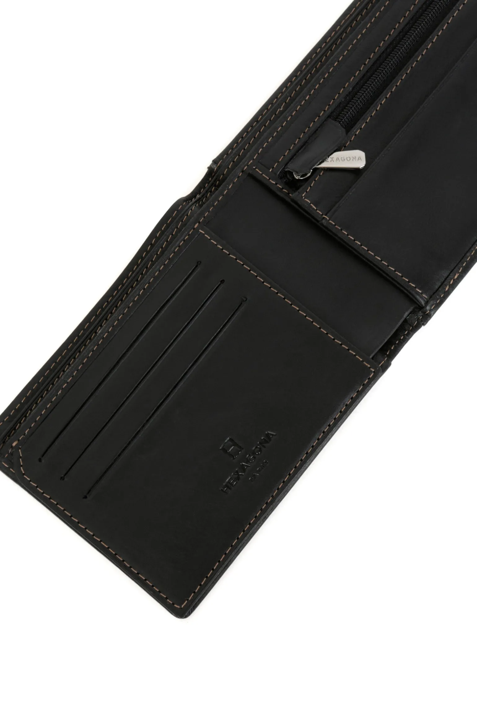 Portefeuille italien - 2 volets - Cuir