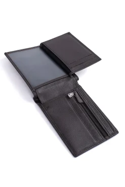 Portefeuille italien - 2 volets - Stop RFID - Cuir