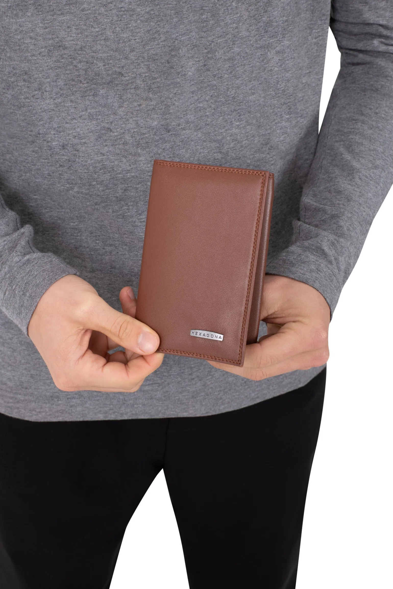 Porte-papiers - 3 volets - Stop RFID - Cuir