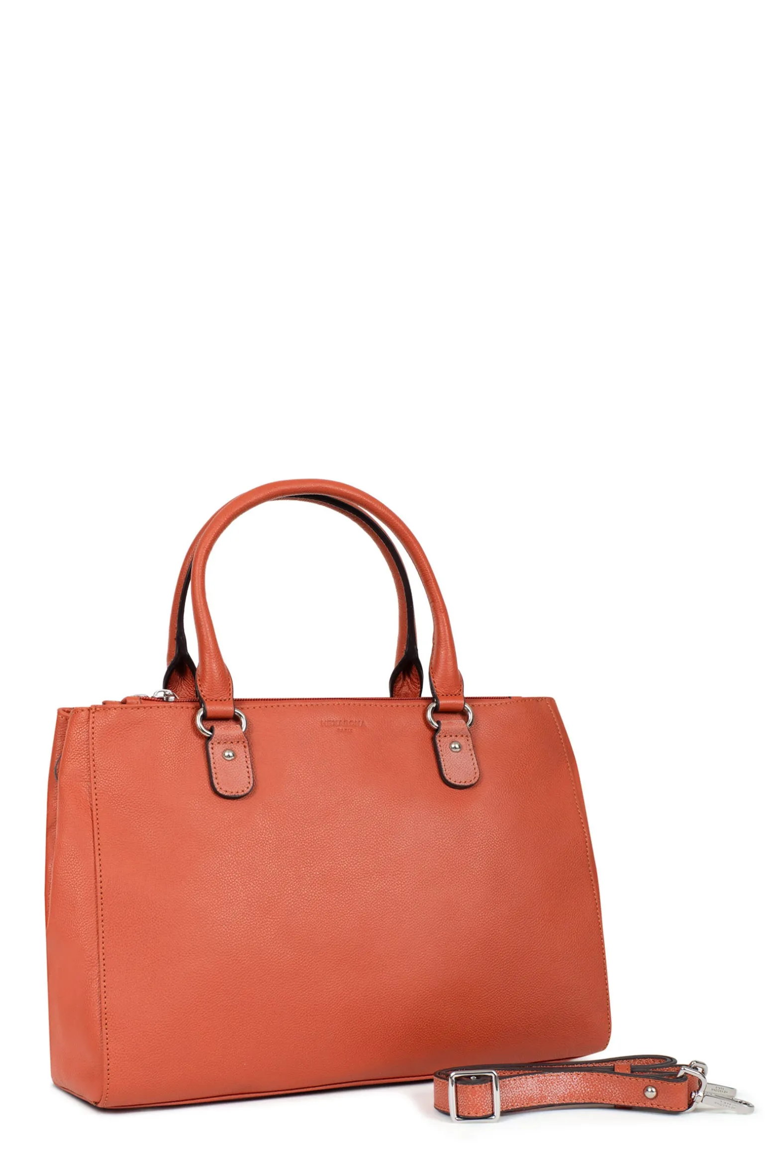 Sac porté main 2 poignées - A4 - Cuir
