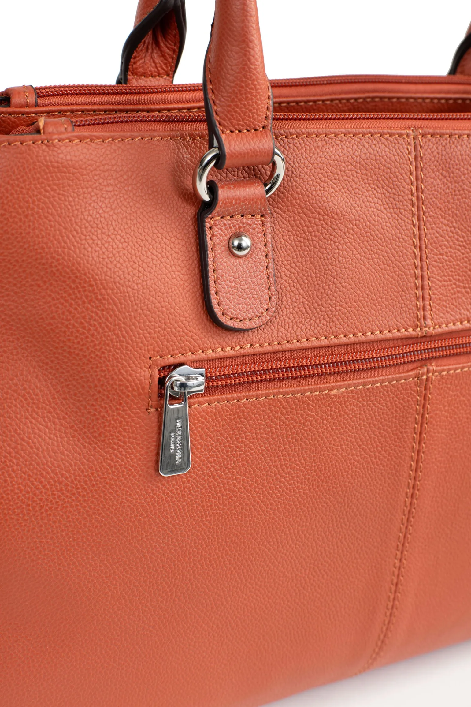 Sac porté main 2 poignées - A4 - Cuir