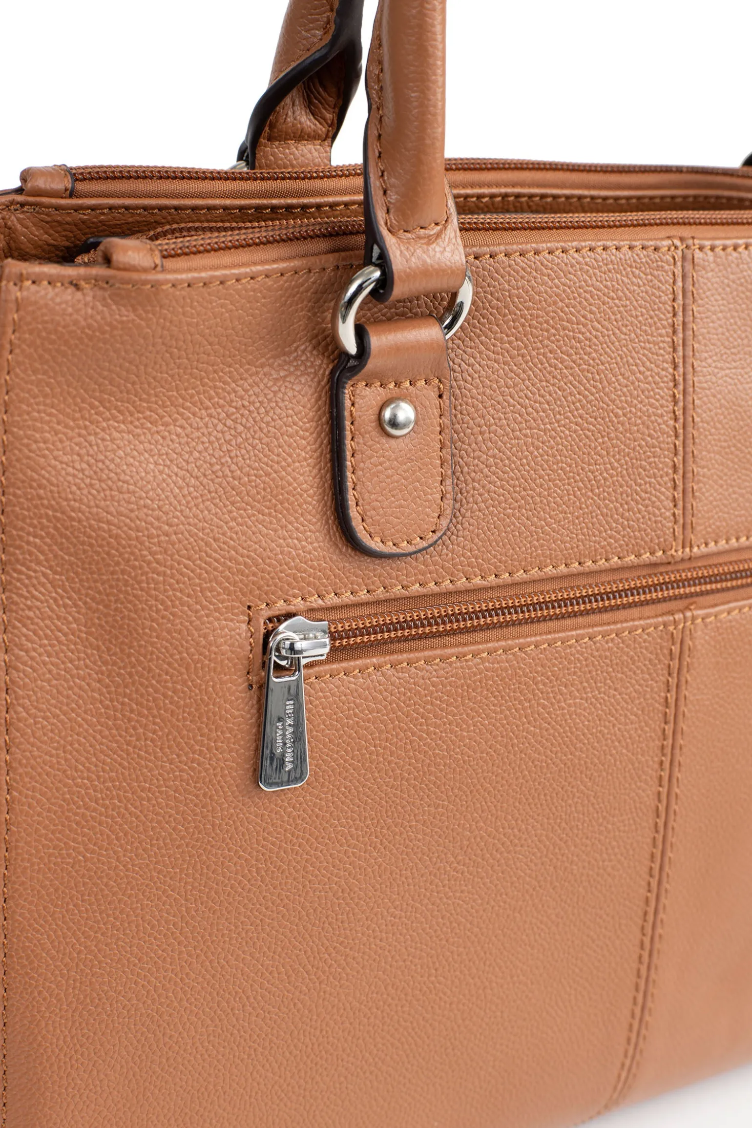 Sac porté main 2 poignées - A4 - Cuir
