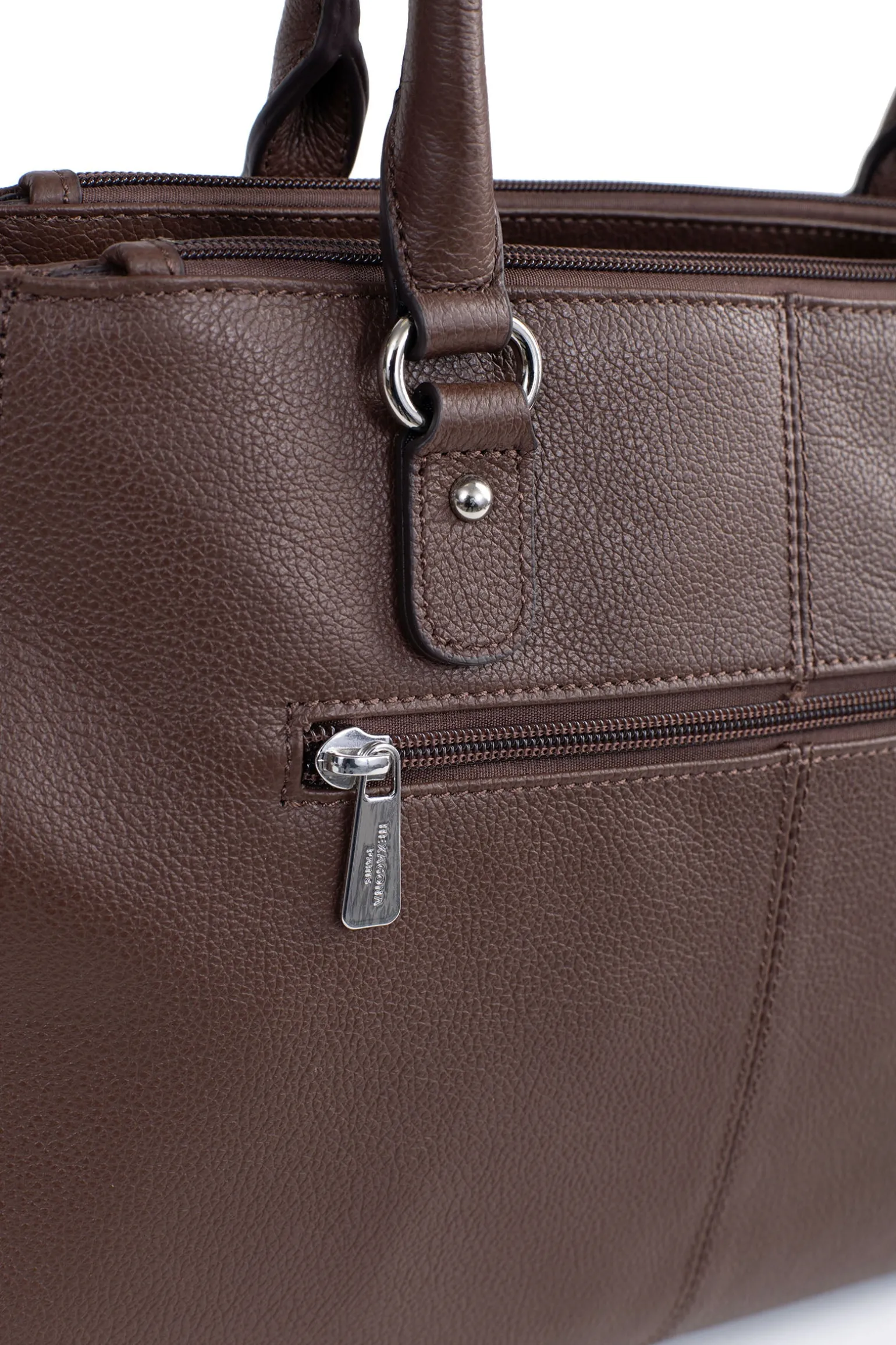 Sac porté main 2 poignées - A4 - Cuir