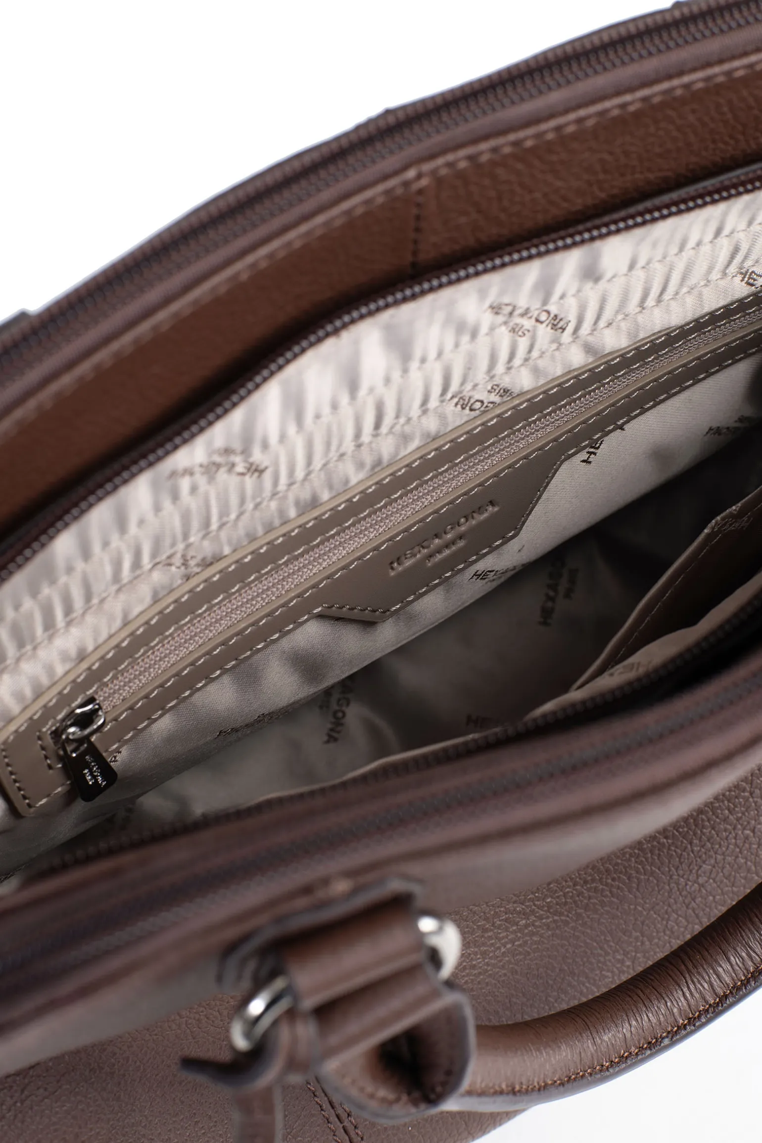 Sac porté main 2 poignées - Cuir