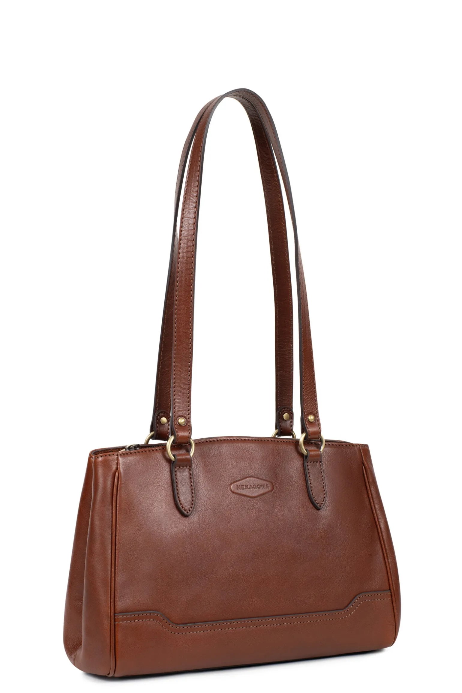 Sac porté épaule 2 anses - Cuir