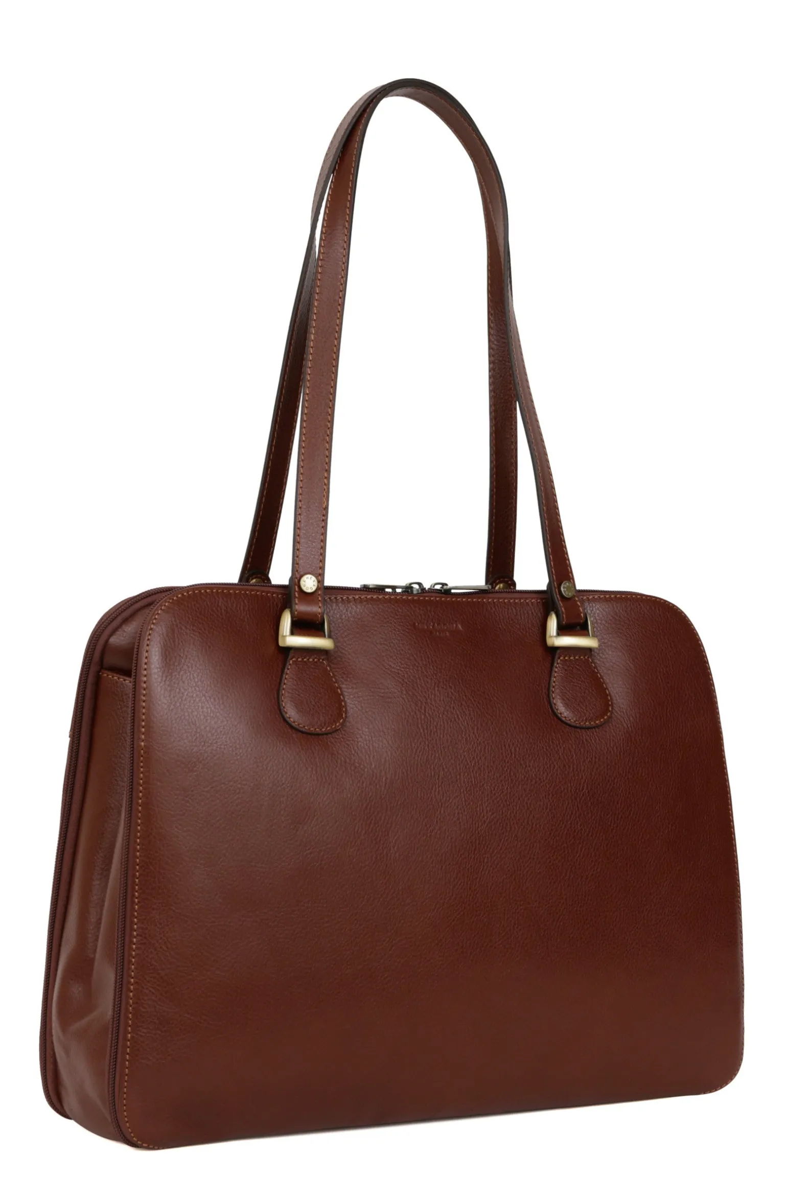 Sac porté épaule 2 anses - Tablette & A4 - Cuir