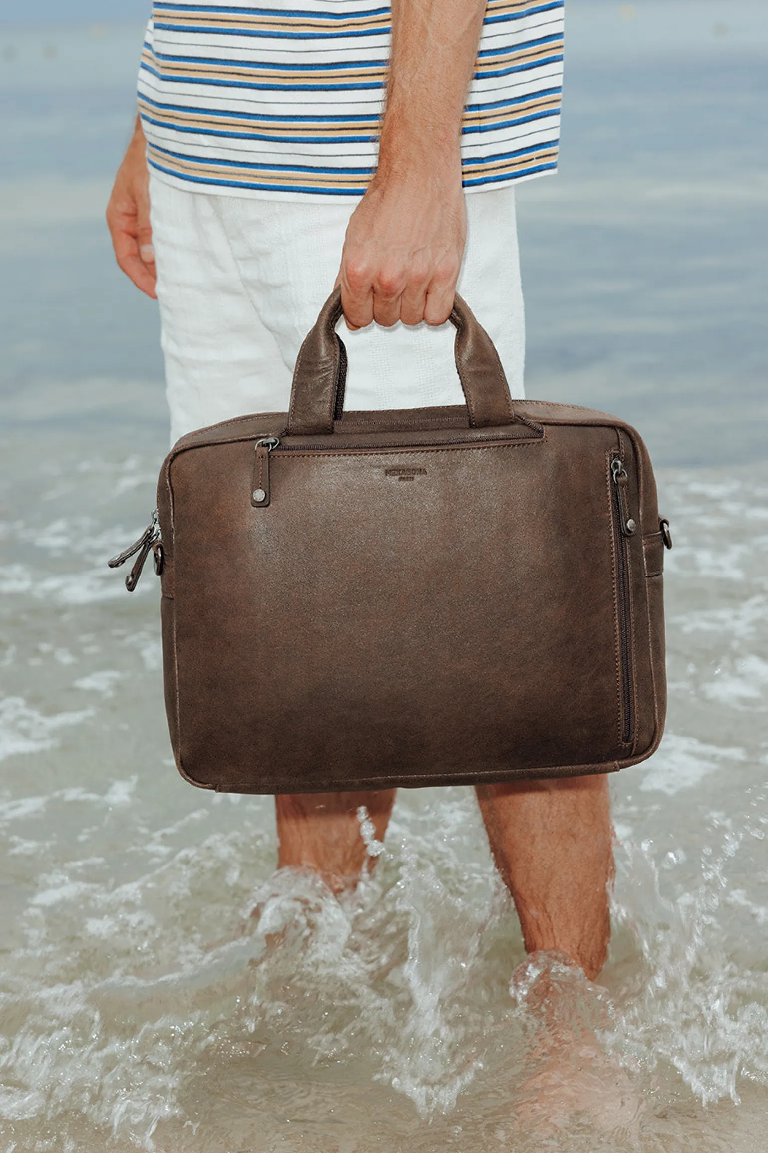Sac transformable - 13" & A4 - Cuir