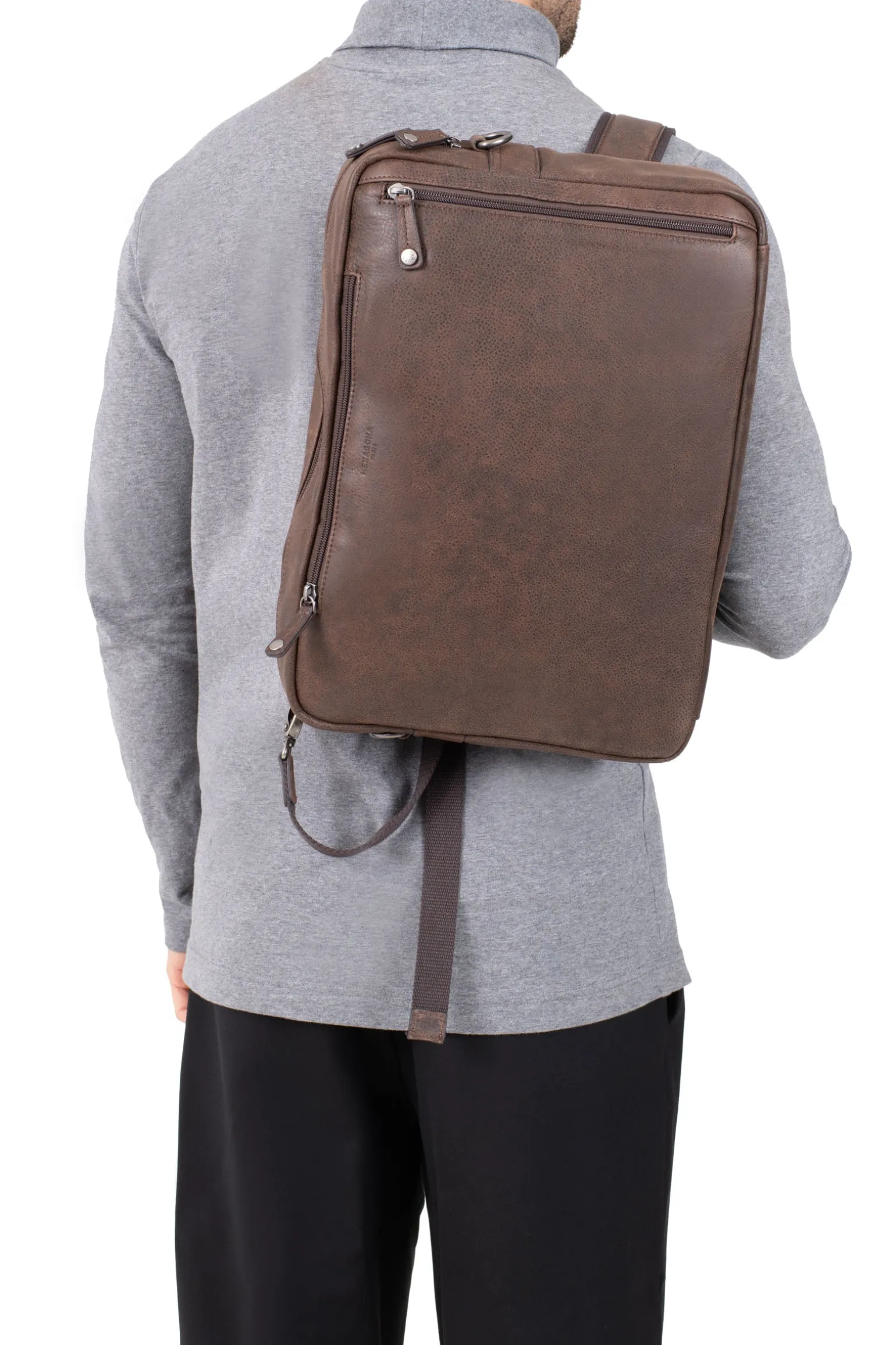 Sac transformable - 13" & A4 - Cuir