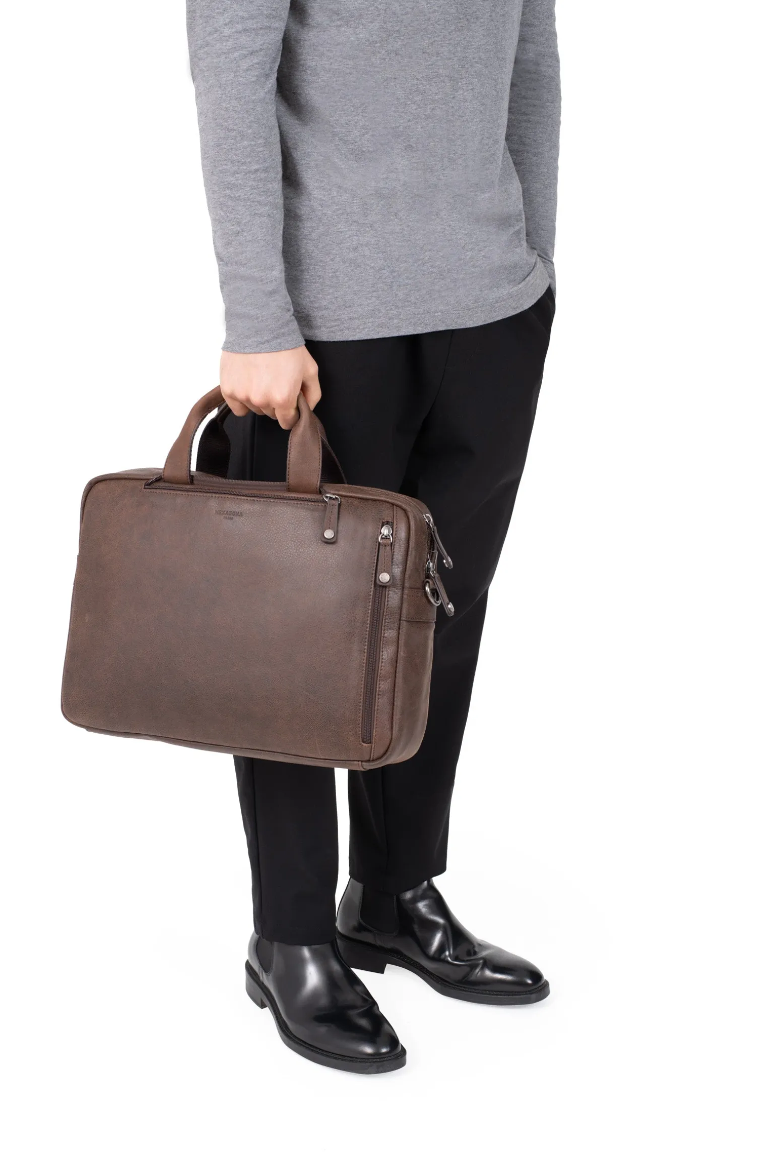 Sac transformable - 13" & A4 - Cuir
