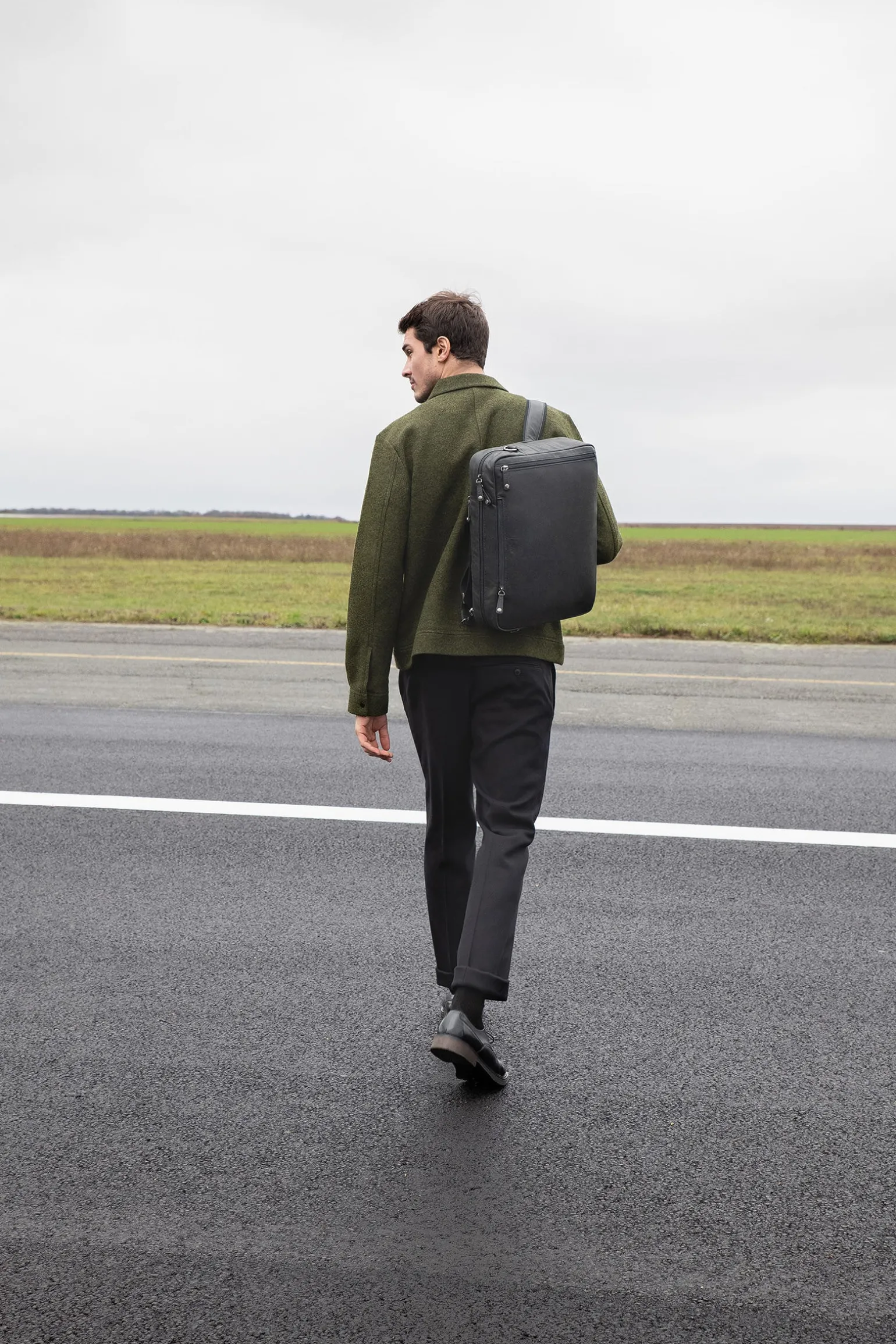 Sac transformable - 15" & A4 - Cuir