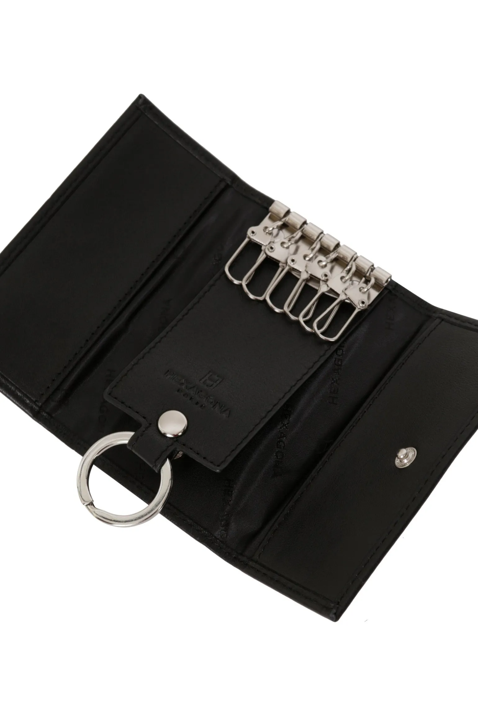 Étui porte-clés - 2 volets - Cuir